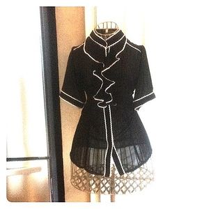 Black & White JOLIE blouse